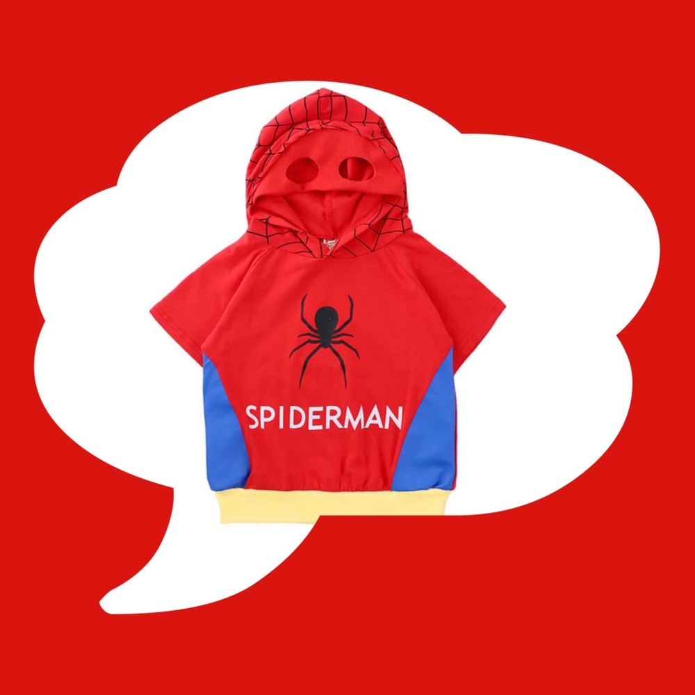 Spider-Man short sleeve hoodie